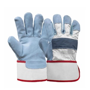 Vente en gros Protection Construction Industry Rigger Gants de travail en cuir de sécurité blancs - Product Image 5