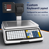 Timbangan Digital LCD/LED Longfly AI dengan Pencetak Struk, Timbangan PC Profesional, Sistem POS, Timbangan Digital
