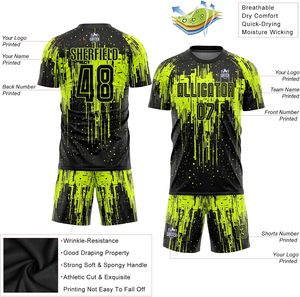 ชุดเครื่องแบบฟุตบอลวัสดุระบายอากาศน้ำหนักเบาสำหรับทีมกีฬามืออาชีพและมือสมัครเล่น - Product Image 3