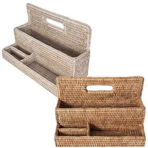 Vente en gros meilleure vente 2023 Premium grand trieur de papeterie debout en rotin tissé à la main Tava pour décor salon cuisine salle à manger - Product Image 1