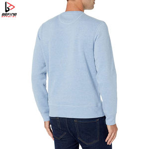 LOGOTIPO personalizado hombres suéter Casual algodón diseño prendas de punto Patrón Bordado de punto Jersey de invierno personalizado sudadera - Product Image 3