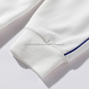 Meilleure fabrication sweats d'hiver pour hommes confortables 100% coton couleur blanche conception de qualité OEM surdimensionné bases brodées - Product Image 5