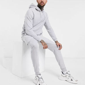 Survêtement de sport pour homme, marque vierge, logo personnalisé, ensemble deux pièces d'entraînement et de jogging - Product Image 1