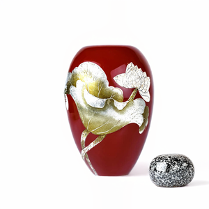 Jarrón de Lacado Artesanal Vietnamita, Tradicional, Ecológico, de Arte Popular, Material Natural, Artesanía para Decoración del Hogar y Uso Diario - Product Image 5