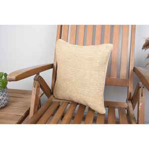 Beige Wool 14x14 Inch Patchwork Pillow Luxury Vintage <b>Fluffy</b> Farmhouse Rustic Accent for <b>Bedding</b> Floor Portable Woven Technique - Product Image 3