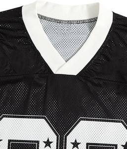 Football Jersey for Men Latest Fashion Football Jersey 100% cotton T-shirt for men loose fit printed Football Mesh Jersey - Product Image 3