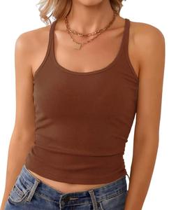 Camiseta sin mangas activa transpirable para Mujer | Top elástico que absorbe la humedad para el verano y el fitness diario - Product Image 5