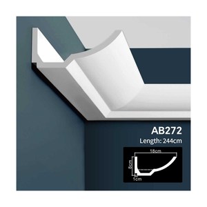 EVERWALL PU LED Plafonnier Trough Molding-Garniture de crique décorative pour les maisons modernes - Product Image 2