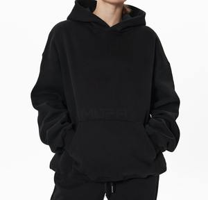 เสื้อฮู้ดสวมหัวแบบสวมหัวสำหรับทั้งชายและหญิงเสื้อมีฮู้ดแบบ100% ผ้าฝ้ายฤดูหนาว - Product Image 2