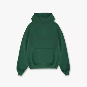 Sudadera con Capucha Unisex 100% Algodón French Terry, Personalizada, Sin Cordones, Lisa, Holgada, Hombros Caídos, Corta, 500gsm, con Capucha - Product Image 3