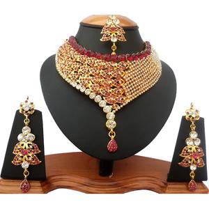 Parure de bijoux vintage pour femme avec boucles d'oreilles et diadème, ornée de fleurs en alliage, d'imitation de perles, de cristaux et de strass, idéale pour fiançailles, mariage, anniversaire ou comme cadeau de fête - Product Image 1