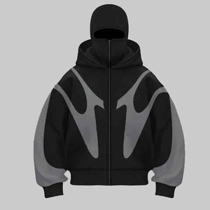 Hoodie unisexe personnalisé coupe droite épaisse délavé au soleil avec col à capuche brodé et imprimé numériquement en molleton uni - Product Image 2