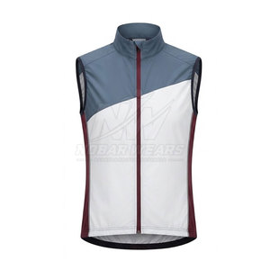 Gilet de cyclisme léger, vêtements de sport personnalisés, respirant, résistant au vent, pour l'entraînement sportif, la course et le cyclotourisme - Product Image 2