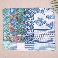 Juego de 20 Pañuelos Hechos a Mano, Ecológicos, de Algodón Orgánico, Cuadrados, Unisex, para Regalo