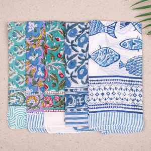 Ensemble de bandanas écologiques faits à la main, lot de 20, tendance, unisexe, en coton biologique, carré, idée cadeau - Product Image 5