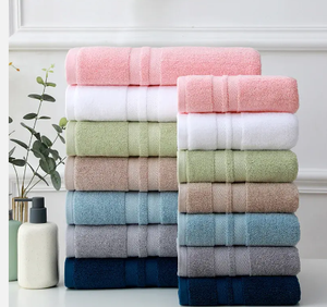 Luxury 100% Combed Cotton <b>Terry</b> <b>Towel</b> Superior Absorbency Eco-Friendly Suede Fabric Bath Face Hand Variety of Colors Sizes - Product Image 6