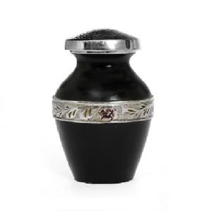 High Quality Brass Cremation <b>Keepsake</b> Urn With Engraving Band Pewter And Pink Enamel Finished <b>For</b> Human <b>Ashes</b>-Funeral Supply - Product Image 5