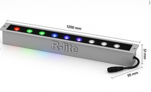 RGBW LED Linear Wash Light Rondelle de mur à changement de couleur haute puissance 1200mm - Product Image 6