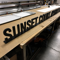 Enseigne commerciale personnalisée en métal rétroéclairé 3D EZD, logo lumineux pour devanture de magasin, boutique, bureau, hôtel, publicité murale