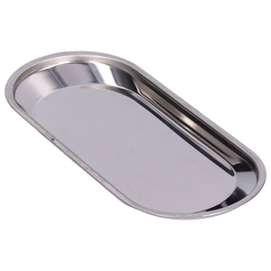 Bandeja de servicio de aluminio a precio barato en bandeja de servicio de aluminio de metal a granel para hotel y restaurante de artesanía de la India - Product Image 3