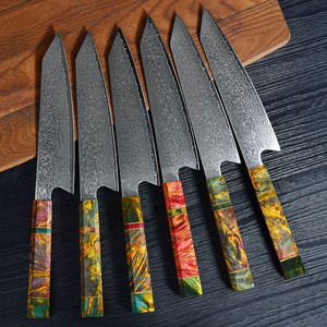 Venta al por mayor de alta calidad personalizada OEM ODM servicio fijo hoja afilada profesional japonés cocina Chef cuchillo Damasco cuchillo - Product Image 4