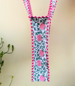 Main Bloc Imprimé Indien À La Main Coton Shopping Sac Fourre-Tout Femmes Sac Fourre-Tout À La Main Bloc Imprimé Matelassé Sac À Bandoulière - Product Image 3