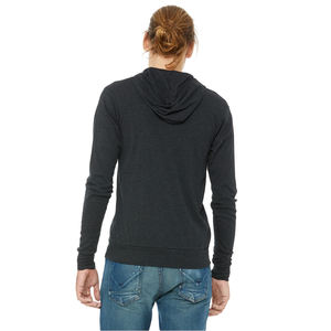 Bella + Canvas 3939 - Unisex Tri-blend Full-Zipper Sudadera con capucha ligera Ring Spun Algodón Poliéster Rayón Sudadera con capucha ligera - Product Image 3