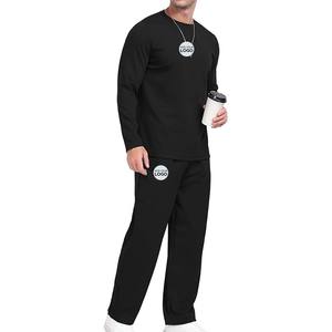 Conjunto Deportivo de 2 Piezas con Camiseta Deportiva y Pantalones Deportivos con Cordón y Traje Deportivo Cómodo - Product Image 1