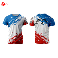 T-shirt de Taekwondo personnalisé avec logo, impression de haute qualité, nouveau style, vente en gros