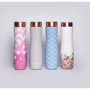 Botella de Cobre 100% en Existencia, Diseño Personalizado con Esmalte, Último Modelo, Botellas para Servir Agua, Botella Personalizada para Niños y Niñas, a Prueba de Fugas - Product Image 6