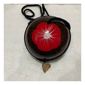 Bolso de mano único de cáscara de coco, fuerte, transpirable, hecho a mano de material sostenible, ideal para uso diario, vacaciones - Product Image 1