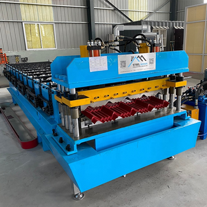 Rouleau automatique de haute qualité formant la tuile de toit en brique émaillée faisant la machine engrenage de profil métallique en acier de couleur/roulement/moteur/noyau de pompe - Product Image 3