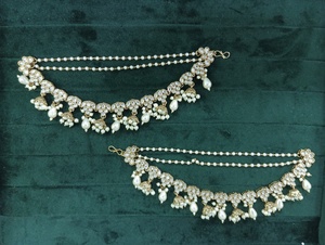 Archain d'ombre traditionnel avec bijoux de détail Ghungroo multicouches pour femmes et filles - Product Image 2