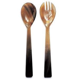 Cubiertos de servidor de ensalada Super 2024 de alta calidad, cuerno de Búfalo con juego de servidor de ensalada de alta calidad para vajilla en vajilla de mesa - Product Image 1