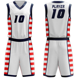 Uniforme de basket-ball d'été de grande taille avec sublimation personnalisée et design classique de haute qualité, ensemble de maillots, dernier style, meilleures ventes - Product Image 1