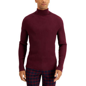 INC International Concepts Maglione da Uomo XX-Large Ascher Rollneck Rosso Invernale Taglie Forti Traspirante con Cappuccio Fantasia Stampata - Product Image 1
