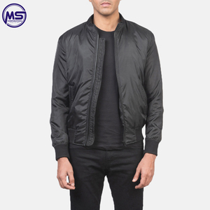 Men's Customized Logo Printing Light <b>Weight</b> Full Sleeves Bomber Jacket High Quality New Design with <b>Stand</b> Collar for Winter - Product Image 5