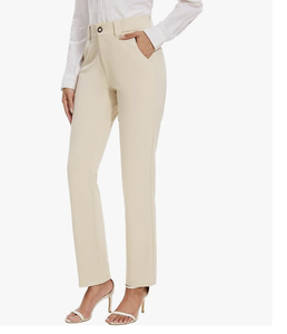 Pantalones de Vestir Rectos Elásticos para Mujer, con Bolsillos, para Trabajar, Casuales, de Traje, Nueva Llegada, Fábrica de Bangladesh - Product Image 2