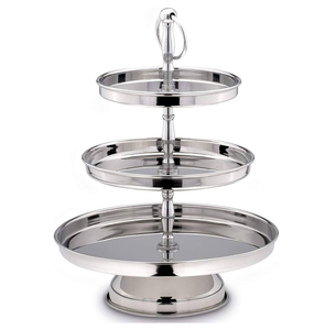 Decorative 3 Tier Stainless Steel Cupcake Stand handicrafts Hot Selling Sale <b>wedding</b> Parties Used - Product Image 6