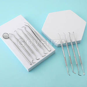 Kit de Examen Dental Portátil de 10 Piezas, Espejo Dental de Acero Inoxidable, Sonda, Raspador, Instrumentos para el Cuidado Dental - Product Image 6