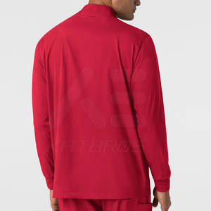 เสื้อสครับผู้ชายคุณภาพสูงขายส่งจากโรงงาน ผลิตตามสั่ง ผ้ายืดสแปนเด็กซ์/โพลีเอสเตอร์ สำหรับใช้ในโรงพยาบาล - Product Image 2