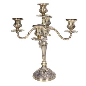 <b>Set</b> of 3 Chrome-Finish Metal Candlestick Holders 9.5/8/7 Inches Sizes for Christmas <b>Parties</b> and Weddings <b>Decor</b> - Product Image 3