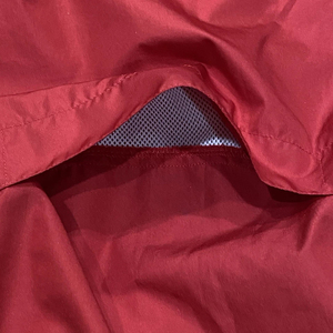 Red White Color <b>Vintage</b> Windbreaker Hooded Jacket Full Zip Anorak Windproof <b>Nylon</b> Running Sports Windbreaker Jacket for Men - Product Image 6