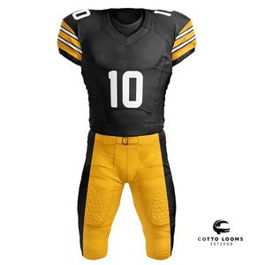 Maillot de football américain OEM authentique et usine d'uniformes de haute qualité conception d'équipe matériau flexible fournisseur professionnel USA - Product Image 4