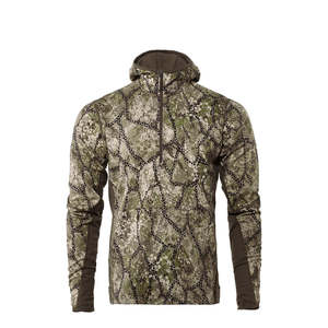 Sudadera con Capucha de Camuflaje para Hombre, Diseño Personalizado, Tacto Fresco, Patrón Sólido, Cierre de Cremallera de un Cuarto, Resistente al Viento, Liquidación - Product Image 1