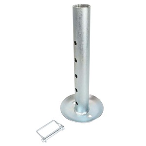 Remolque Jack Drop Leg Stand Foot Pad Base Insert Camper Fit Diámetro interior 2 "Jacks W/Pin - Product Image 3