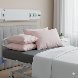 Oreiller de voyage jetable moderne, marron uni, usage médical, qualité supérieure, doux, ton terre, décoration intérieure - Product Image 3