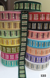 Cordones bordados hechos a medida para atuendos y accesorios elegantes. Ideal para diseñador de moda y bodas - Product Image 4