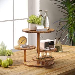 4 <b>Tier</b> Round Tower <b>Stand</b> for 50 Cupcakes Wood <b>Cake</b> <b>Stand</b> with Tiered Tray Decor Farmhouse Tiered Tray Decor Cupcake - Product Image 5