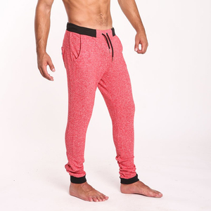 Vente en gros de pantalons de survêtement en éponge français personnalisés pour hommes cordon de serrage régulier polaire Moto Biker plissé avant Joggers coton elliptique Plus - Product Image 3